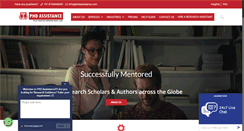 Desktop Screenshot of phdassistance.com