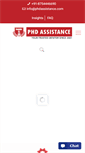 Mobile Screenshot of phdassistance.com